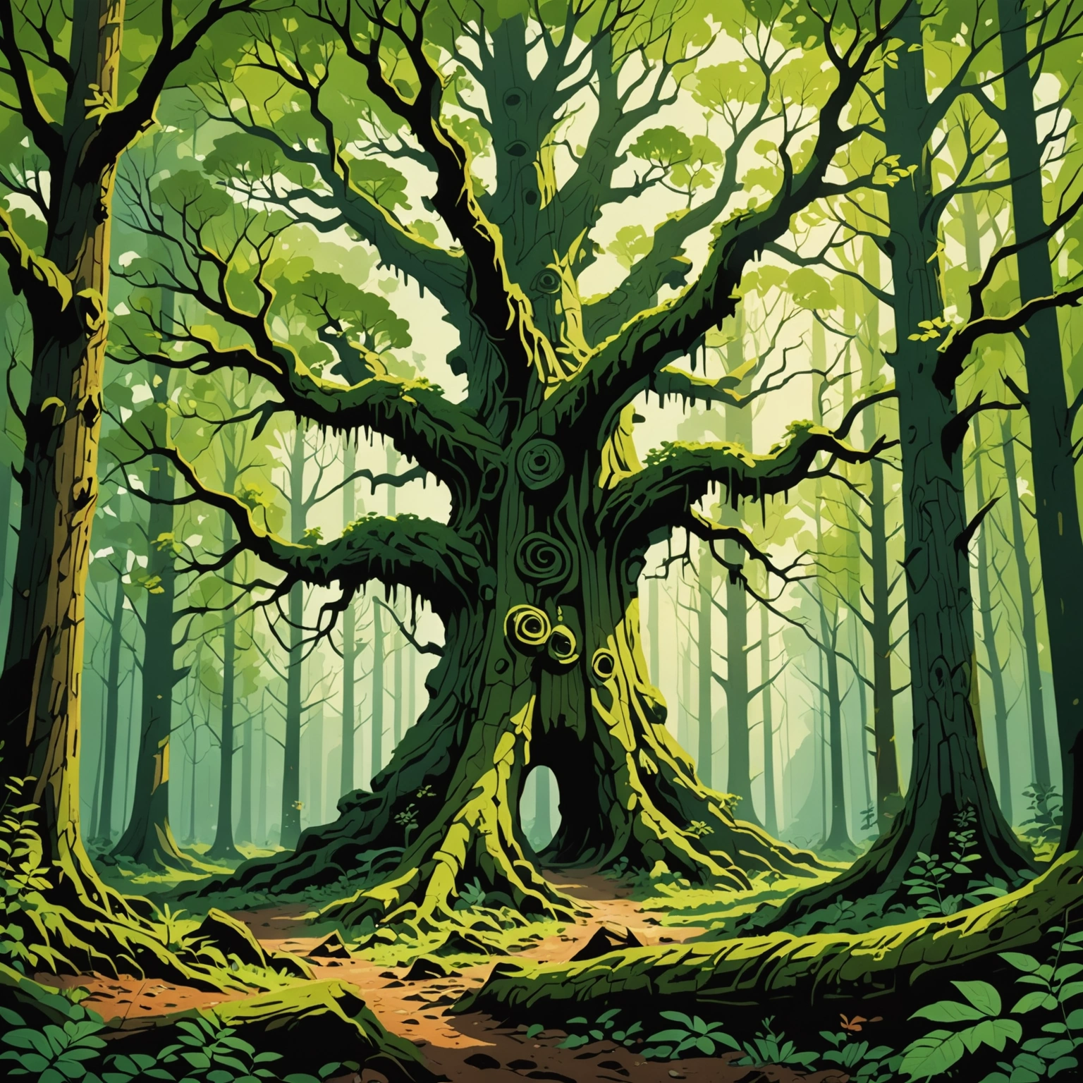 Лес в искусстве и фотографии: гармония природы и творчества